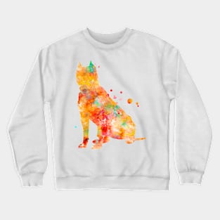 American Staffordshire Terrier Watercolor Painting 2 Crewneck Sweatshirt